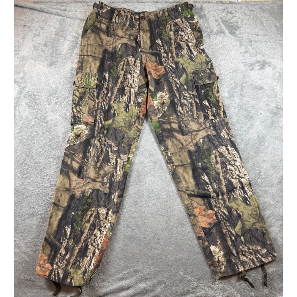 Cabela's Mossy Oak Camo Hunting Cargo Pants 34R Outdoor Field Workwear